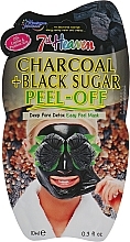 Fragrances, Perfumes, Cosmetics Facial Peel-Off Mask "Charcoal & Black Sugar" - 7th Heaven Charcoal & Black Sugar Peel Off Mask