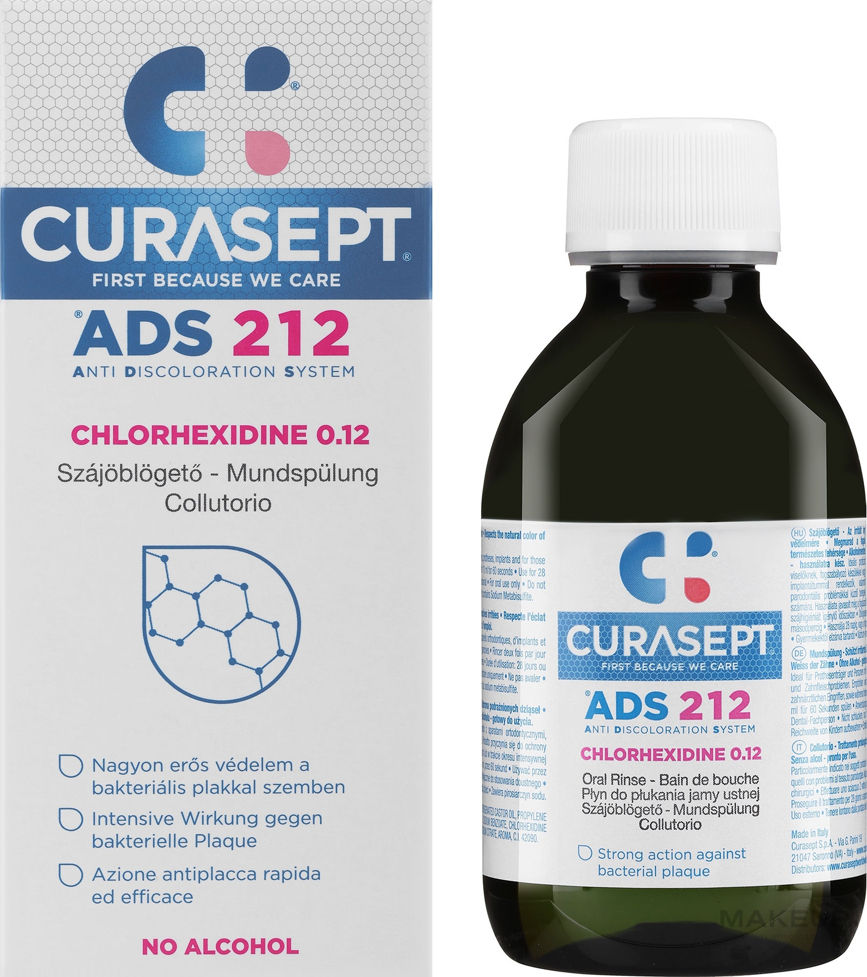 Mouthwash - Curaprox Curasept ADS 212 — photo 200 ml