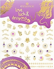Nail Stickers - Essence Love, Luck & Dragons Nail Jewels & Stickers — photo N1