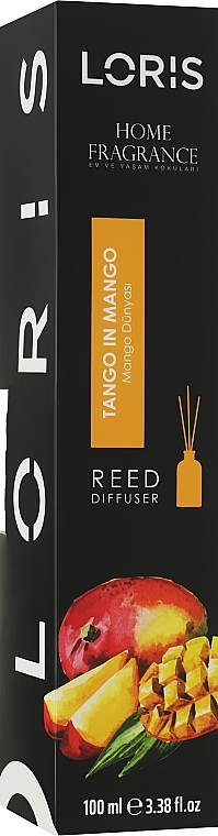 Reed Diffuser "Mango" - Loris Parfum Home Fragrance Reed Diffuser — photo N1