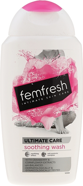 Soothing Intimate Wash with Cranberry Oil - Femfresh Intimate Hygiene Triple Action Soothing Wash — photo N1