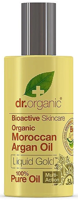 Hair & Skin Argan Oil - Dr. Organic Bioactive Skincare Argan Oil Liquid Gold Pure Oil — photo N2