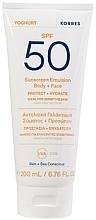 Face & Body Emulsion - Korres Yoghurt Sunscreen Emulsion Body+Face SPF 50 — photo N1