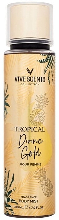 Perfumed body spray - Vive Scents Tropical Divine Gold Fragrance Body Mist — photo N1