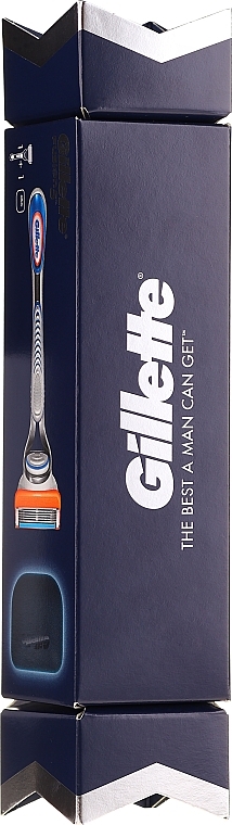 Gift Set with Travel Cover - Gillette Fusion5 Razor Cracker (razor/1pcs + road cover) — photo N1