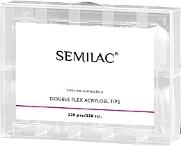 Fragrances, Perfumes, Cosmetics Nail Extension Tips - Semilac Double Flex Acrylgel Dual Tips