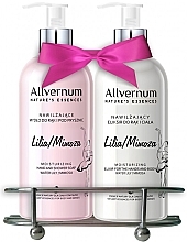 Fragrances, Perfumes, Cosmetics Set "Lily and Mimosa" - Allverne Nature's Essences (soap/300ml + elixir/300ml)