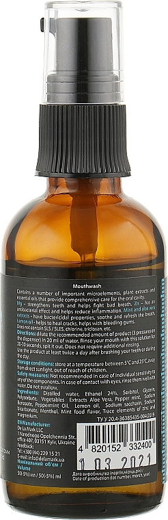 Refreshing Mouthwash with Microelements - De La Mark — photo N10