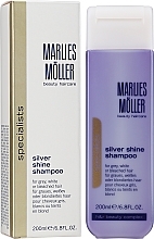Anti-Yellow Shampoo for Blonde Hair - Marlies Moller Specialist Silver Shine Shampoo — photo N1