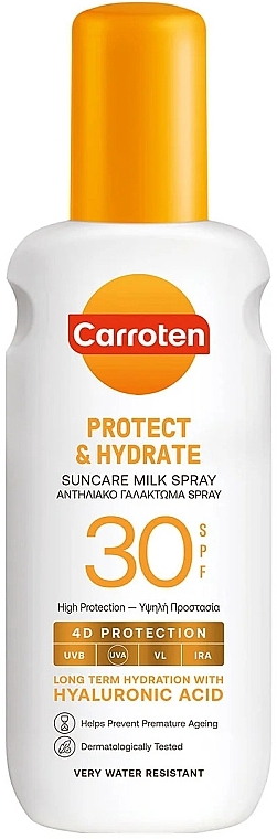 Sunscreen Body Milk - Carroten Protect & Hydrate Suncare Milk Spray SPF30 — photo N1