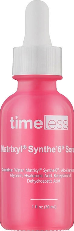 Peptide Face Serum - Timeless Skin Care Matrixyl Synthe'6 Serum — photo N1