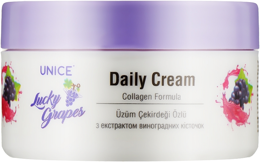 Face Cream with Grape Seed Extract - Unice Cream — photo N1