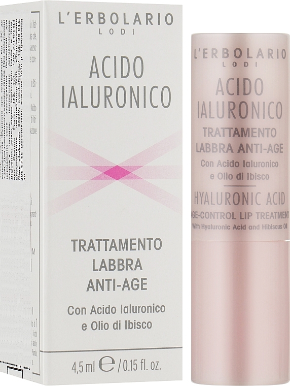 Moisturizing & Nourishing Lipstick with Hyaluronic Acid - L'Erbolario Hyaluronic Acid Age-Control Lip — photo N2