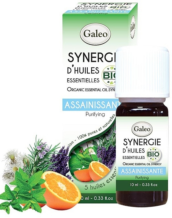 Organic Essential Oil Blend "Purifying" - Galeo Organic Essential Oil Synergy Purifying — photo N1