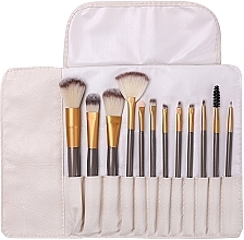 Professional Makeup Brush Set in Case, 12 pcs - Lewer — photo N1