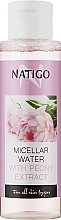 Moisturizing Micellar Water with Peony Extract - Natigo — photo N2