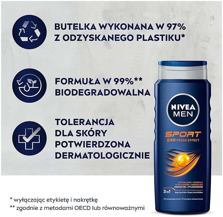 Shower Gel "Sport" - NIVEA MEN Sport Shower Gel — photo N11