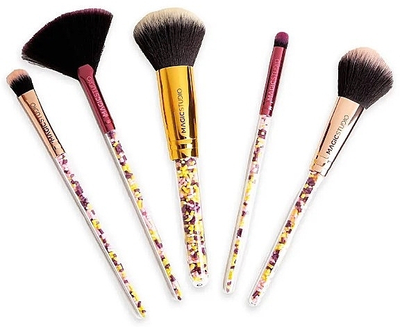 Makeup Brush Set, 5 pcs - Magic Studio Pin-Up Make-Up Brush Set — photo N1