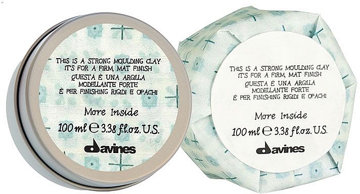 Firm Matte Moulding Hair Clay - Davines More Inside Strong Moulding Clay — photo N1