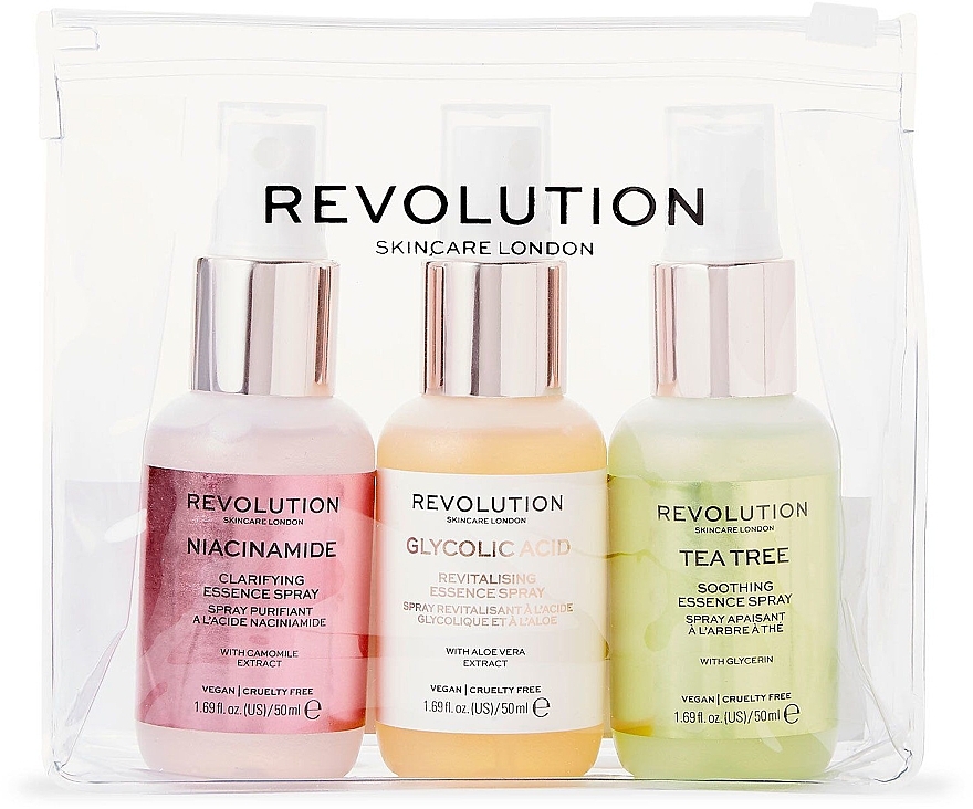 Set - Revolution Skincare Mini Essence Spray Collection So Soothing (spray/50ml + spray/50ml + spray/50ml) — photo N1