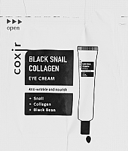 Anti-Ageing Eye Cream - Coxir Black Snail Collagen Eye Cream (sample) — photo N1