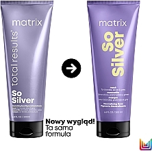 Light Hair Color Preserving Mask - Matrix Total Results Color Obsessed So Silver Triple Power Mask — photo N2