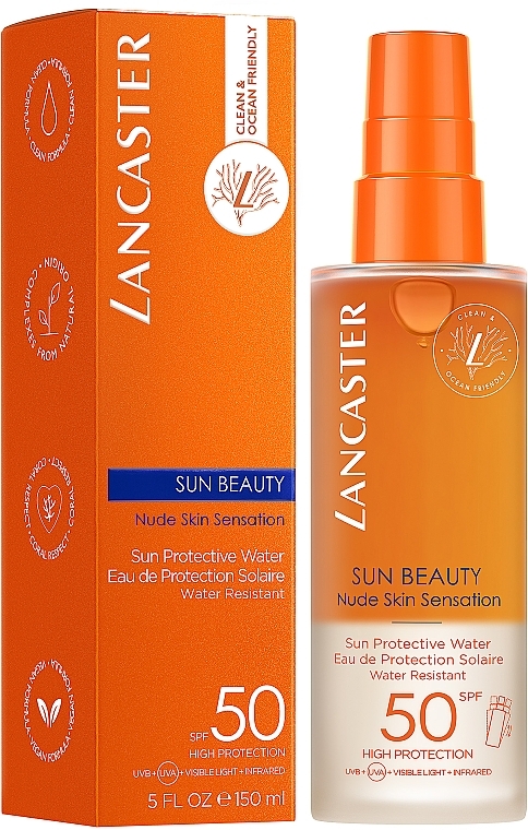 Sunscreen Spray - Lancaster Sun Beauty Sun Protective Water SPF 50 — photo N2