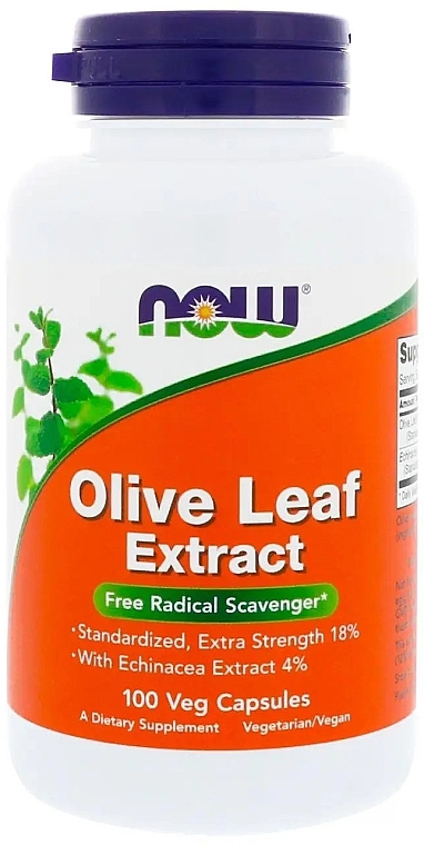 Olive Leaf Extract, 400mg - Now Foods Olive Leaf Extract — photo N1