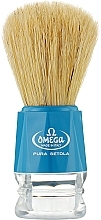 Fragrances, Perfumes, Cosmetics Shaving Brush, 10018, light blue - Omega