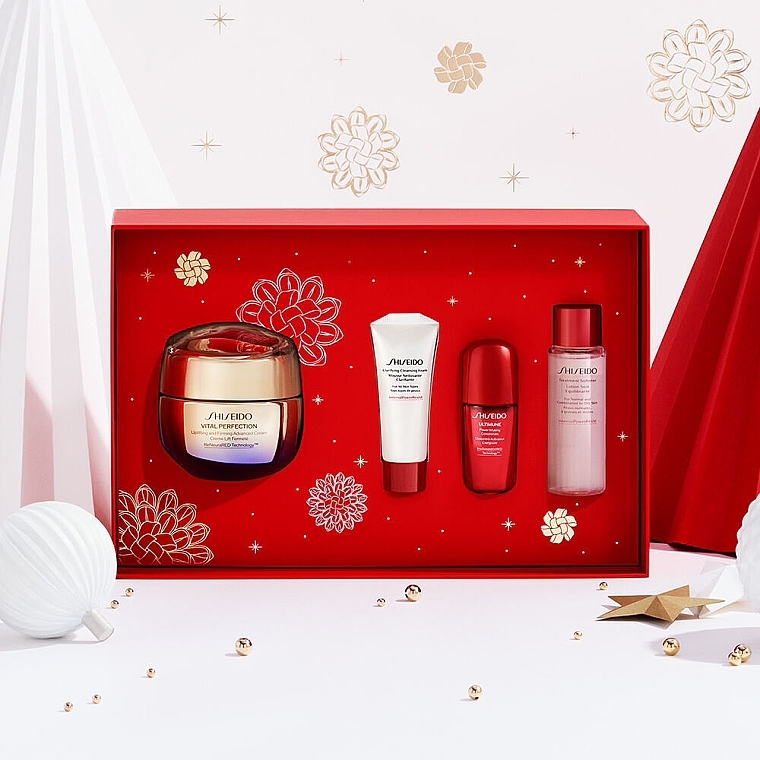 Beauty Kit, 5 pcs - Shiseido Vital Perfection & Ginza Night Eau de Parfum Intense Holiday Kit — photo N4