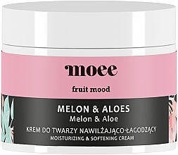 Fragrances, Perfumes, Cosmetics Moisturizing & Soothing Face Cream - Moee Fruit Mood Melon & Aloe