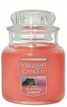 Candle in a Glass Jar - Yankee Candle Cliffside Sunrise — photo N1