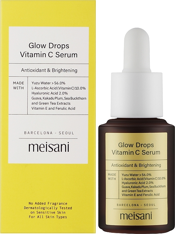 Vitamin C Face Serum - Meisani Glow Drops Vitamin C Serum — photo N2