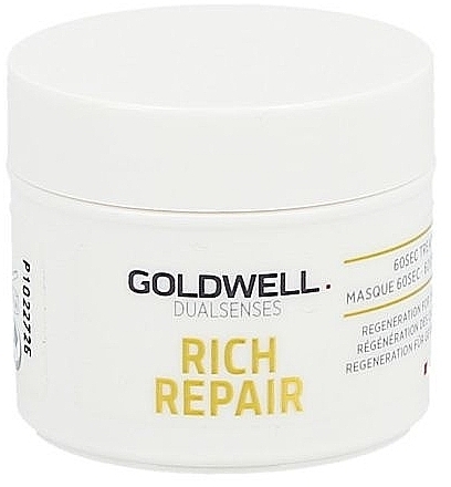 Hair Mask "Care in 60 Sec" - Goldwell Dualsenses Rich Repair 60sec Treatment — photo N1