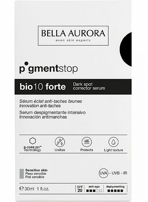 Anti-Pigmentation Serum for Sensitive Skin - Bella Aurora Bio10 Forte Anti-Dark Spots Serum Sensitive Skin — photo N2