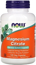 Magnesium Citrate Minerals, capsules - Now Foods Magnesium Citrate Veg Capsules — photo N4