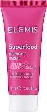 Fragrances, Perfumes, Cosmetics Night Face Cream - Elemis Superfood Nourishing Sleeping Cream (mini size)