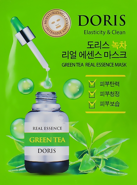 Green Tea Extract Face Ampoule Mask - Doris Green Tea Essence Mask — photo N4