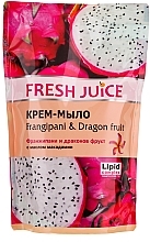 Macadamia Oil Cream Soap "Frangipani & Dragon Fruit" - Fresh Juice Frangipani & Dragon Fruit (refill) — photo N1