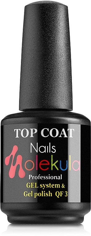 Top Coat - Nails Molekula Top Coat QF3 Gel System & Gel Polish — photo N3