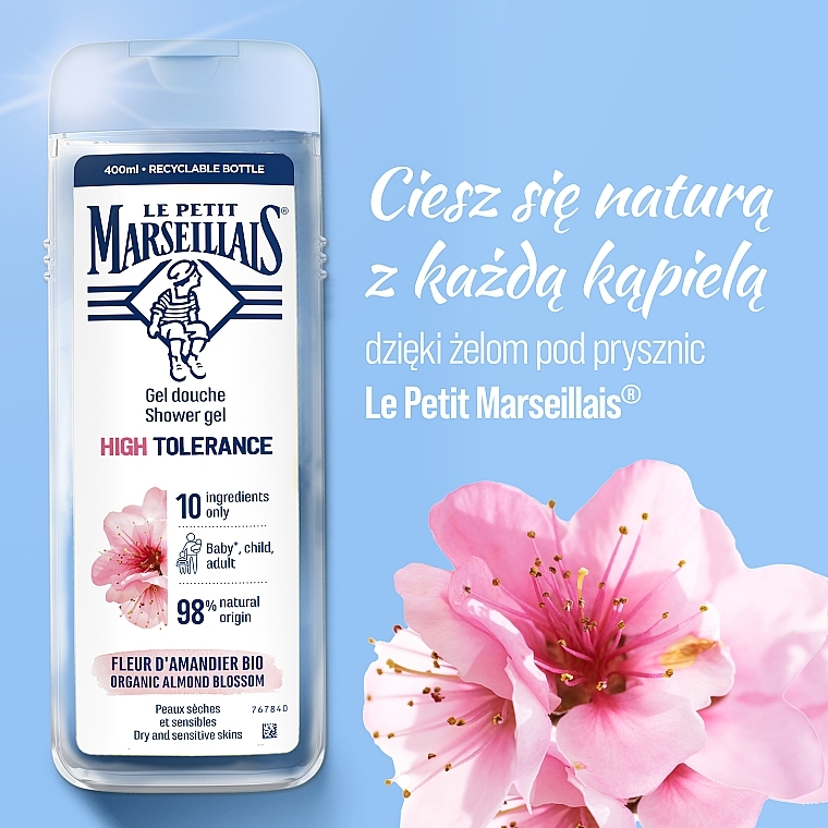 Almond Blossom Shower Gel - Le Petit Marseillais High Tolerance Almond Blossom Softening Shower Gel — photo N3