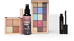 Makeup Revolution Euphoria Makeup Gift Set (eyeshadow/15x1.1g + highlighter/4x1.1g + fix/spray/95ml + lipstick/2.5ml + mascara/7ml + face jewels) - Set — photo N6