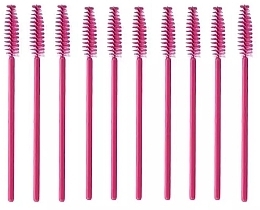 Lash & Brow Brush, spiral, pink, 10 pcs - Lash Brow — photo N1