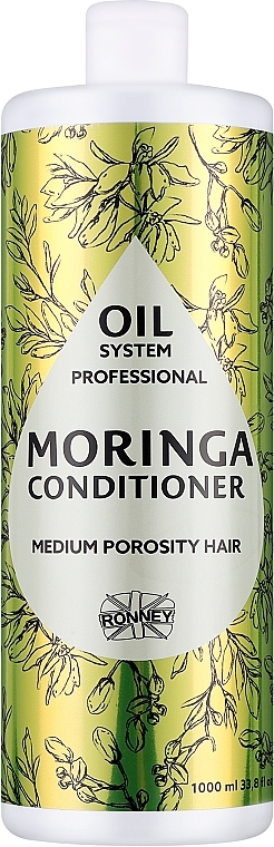 Moringa Oil Conditioner for Medium Porous Hair - Ronney Professional Oil System Medium Porosity Hair Moringa Conditioner	 — photo N1