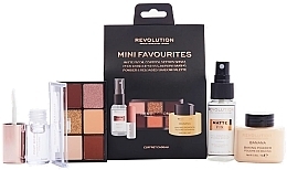 Fragrances, Perfumes, Cosmetics Set - Makeup Revolution Mini Favourites (f/spr/30ml + eyeshadow/4.2g + powder/10g + lipgloss/2.2ml)