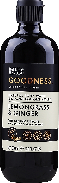 Shower Gel - Baylis & Harding Goodness Lemongrass & Ginger Natural Body Wash — photo N1