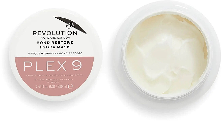 Moisturizing Hair Mask - Revolution Haircare Plex 9 Bond Restore Hydra Mask — photo N3