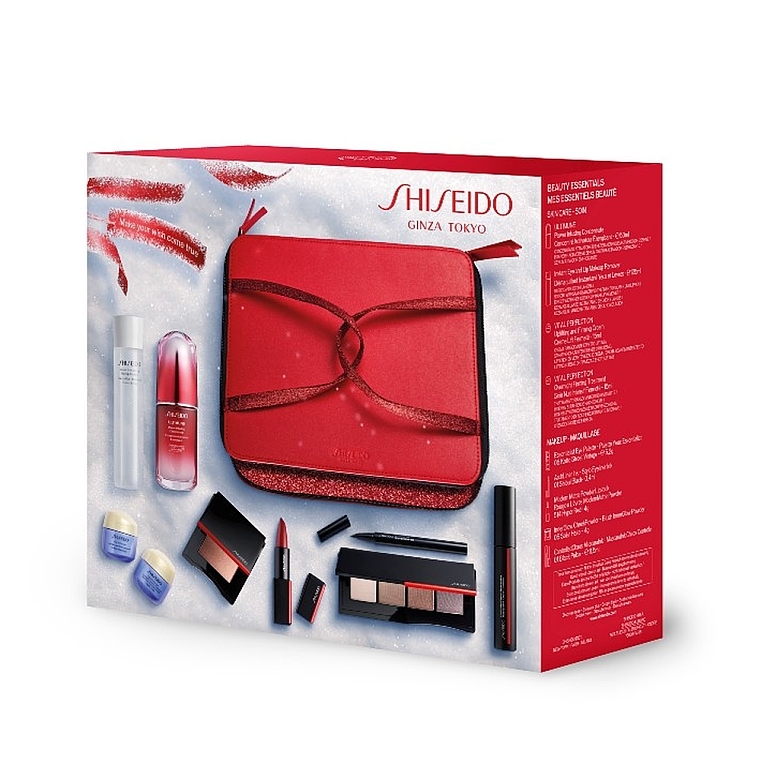 Set - Shiseido Christmas Blockbuster Beauty Essentials (conc/50ml + demaq/125ml + f/cr/15ml + f/cr/15ml + mascara/11.5ml + eye/shadow/5.2g + eye/liner/0.4ml + blush/4g + lipstick/4g) — photo N1