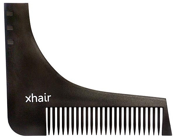 Beard Trimming Comb, Black - Xhair — photo N1