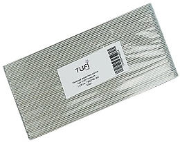 Polyurethane Nail File 150/220, 17.8 cm, grey, 50pcs - Tufi Profi Premium — photo N2